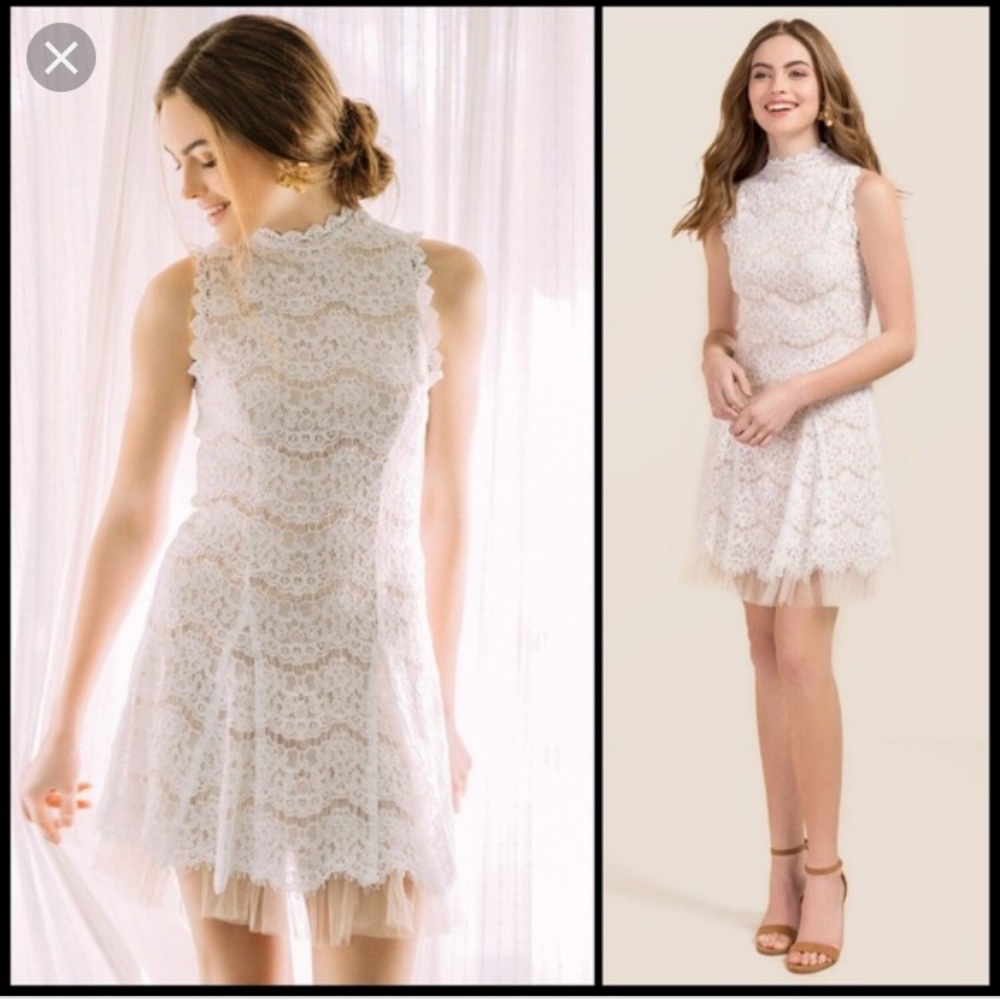 Francesca’s collection white and cream halter
